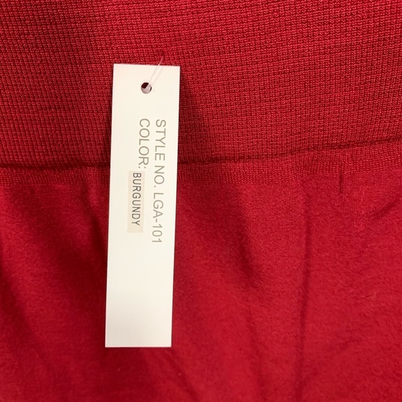 NEW Fit In Red Legging Pants One Size - Picture 3 of 9